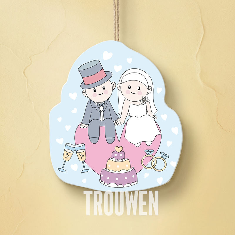 Trouwen ornament