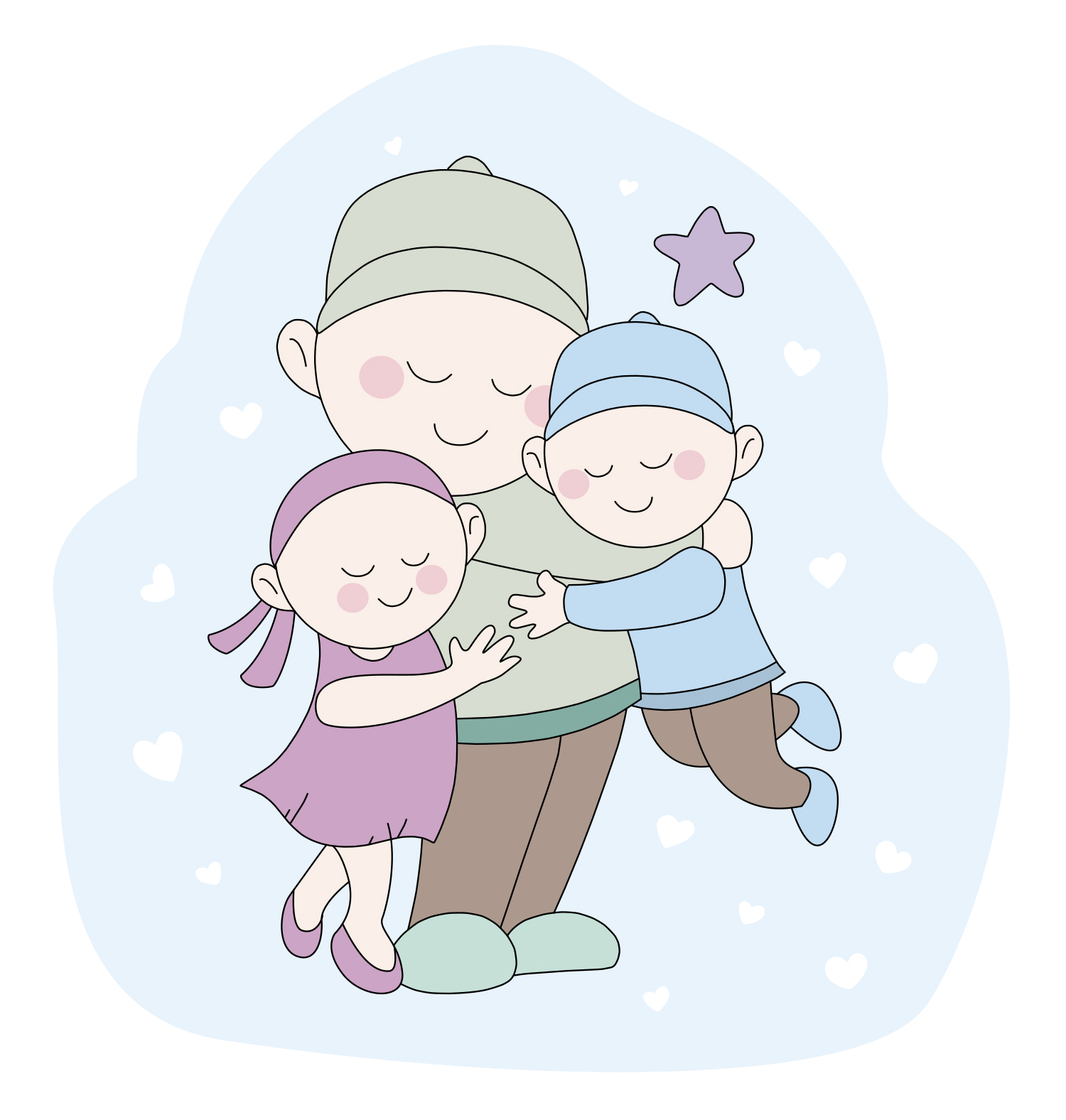 Happyzz Liefde Knuffelen Gezin